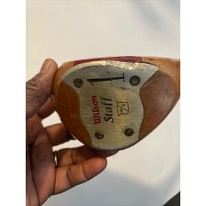 Wilson Staff Driver 1 Wood Mens Right Hand Brown Good Vintage Persimmon Steel